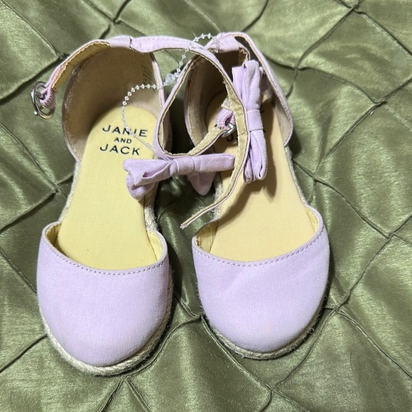 Janie and Jack Purple Dress Shoes Elegant Ankle Straps - Picture 1 of 5
